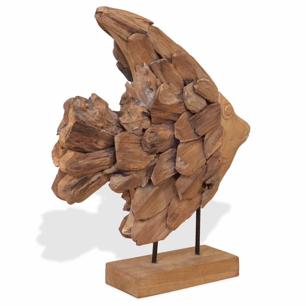 Socha Ryby Teak 40X12X57 Cm