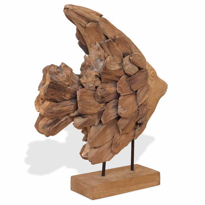 Socha Ryby Teak 40X12X57 Cm