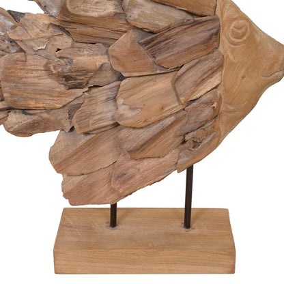 Socha Ryby Teak 40X12X57 Cm