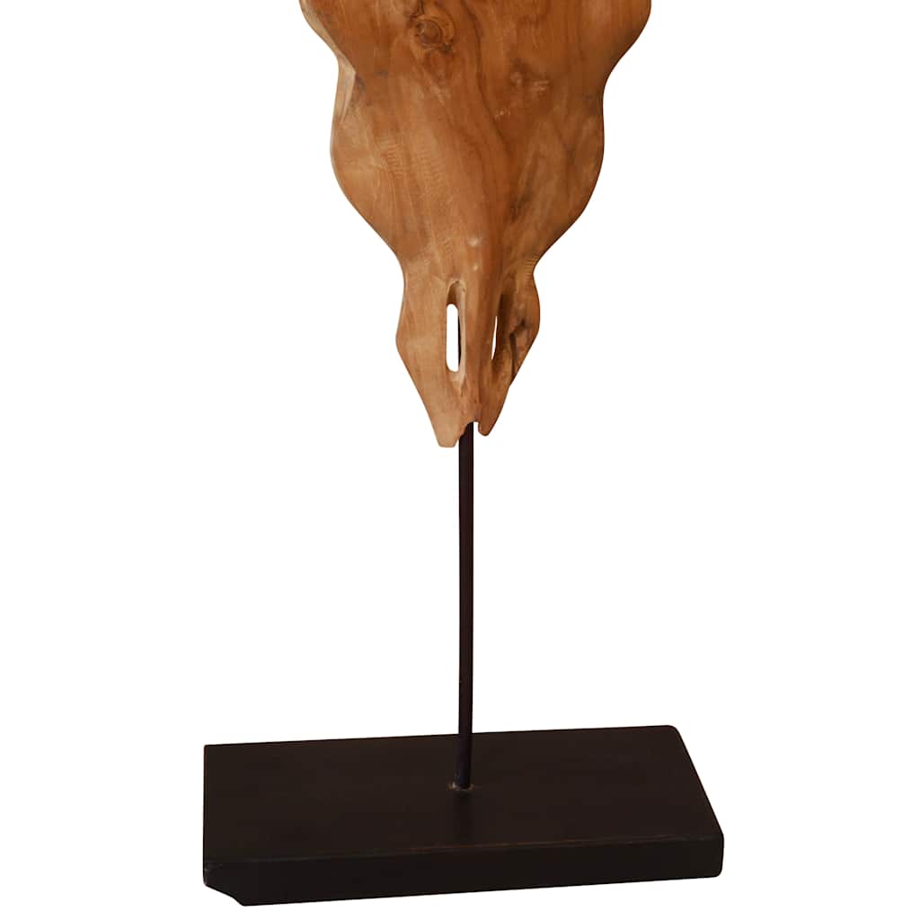Socha Býčí Lebky Z Teakového Dřeva 66X15X88 Cm