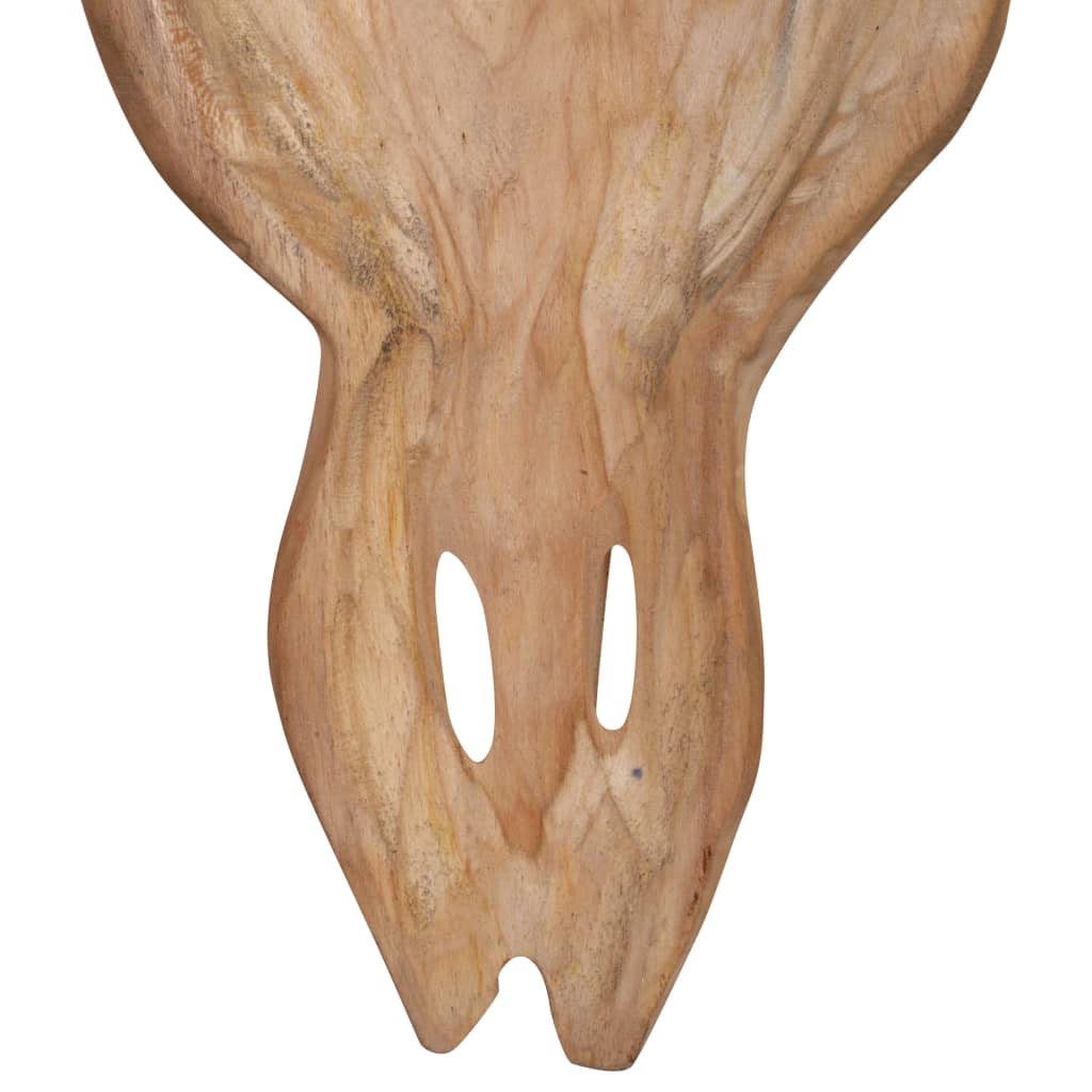 Nástěnná Plastika Býčí Lebky, Teak, 69X6X60 Cm