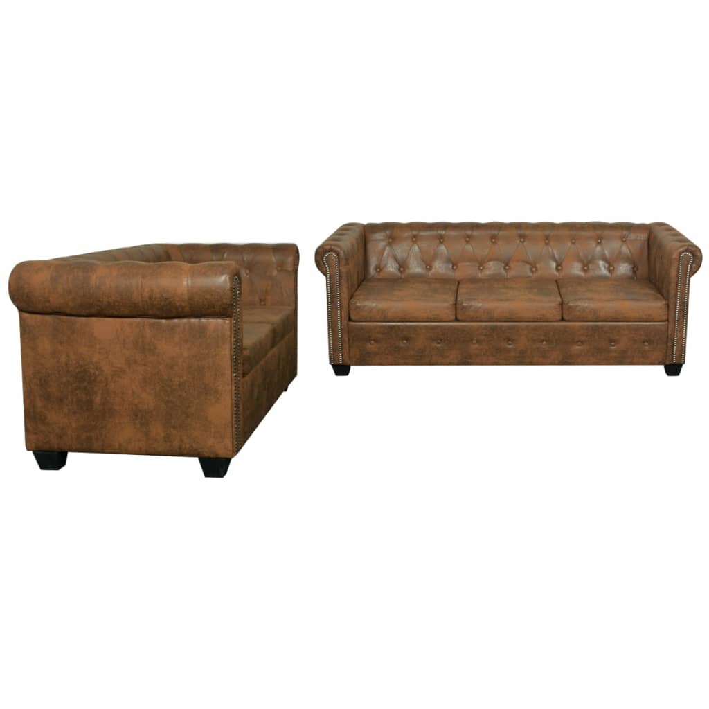Chesterfield Sada 2Místné A 3Místné Pohovky