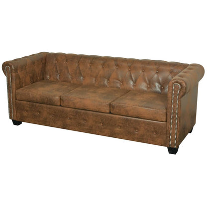 Chesterfield Sada 2Místné A 3Místné Pohovky