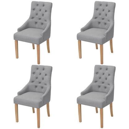 Jídelní Židle 2 Ks Krémové Textil