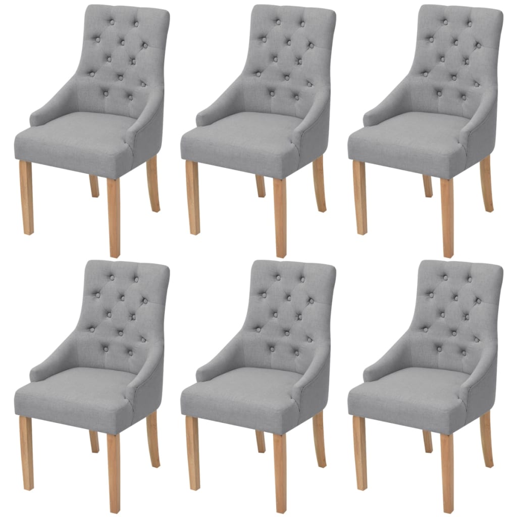 Jídelní Židle 2 Ks Krémové Textil