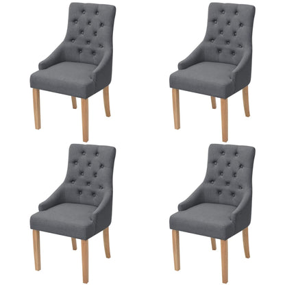 Jídelní Židle 2 Ks Krémové Textil