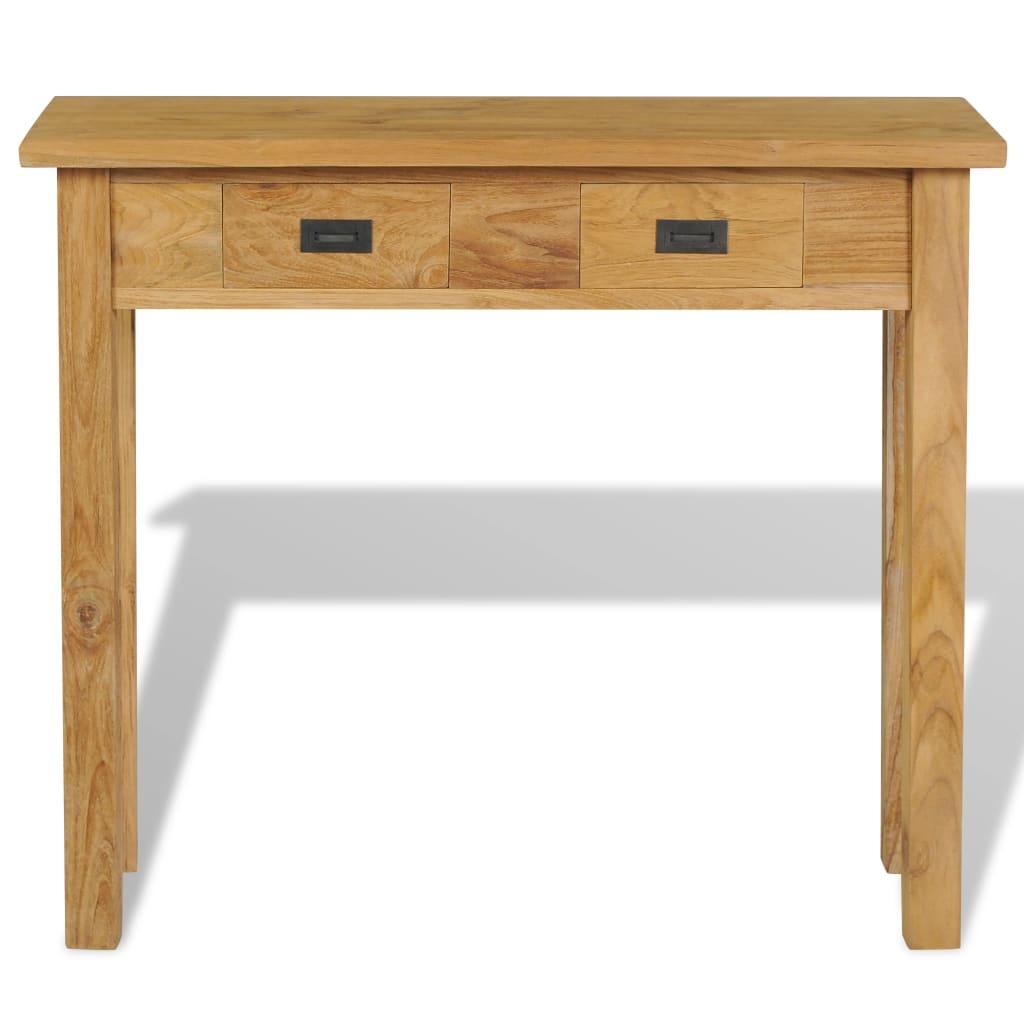 Konzolový Stolek Masivní Teak 90 X 30 X 80 Cm