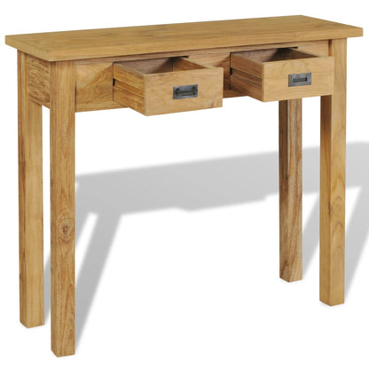 Konzolový Stolek Masivní Teak 90 X 30 X 80 Cm