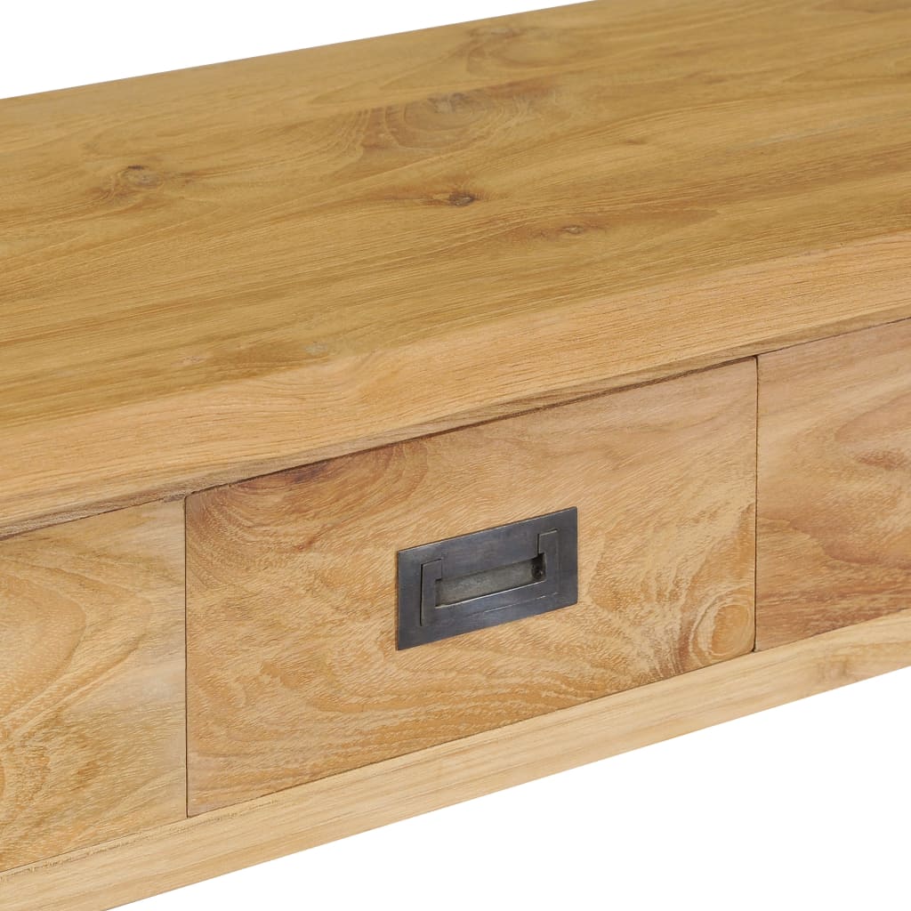 Konzolový Stolek Masivní Teak 90 X 30 X 80 Cm