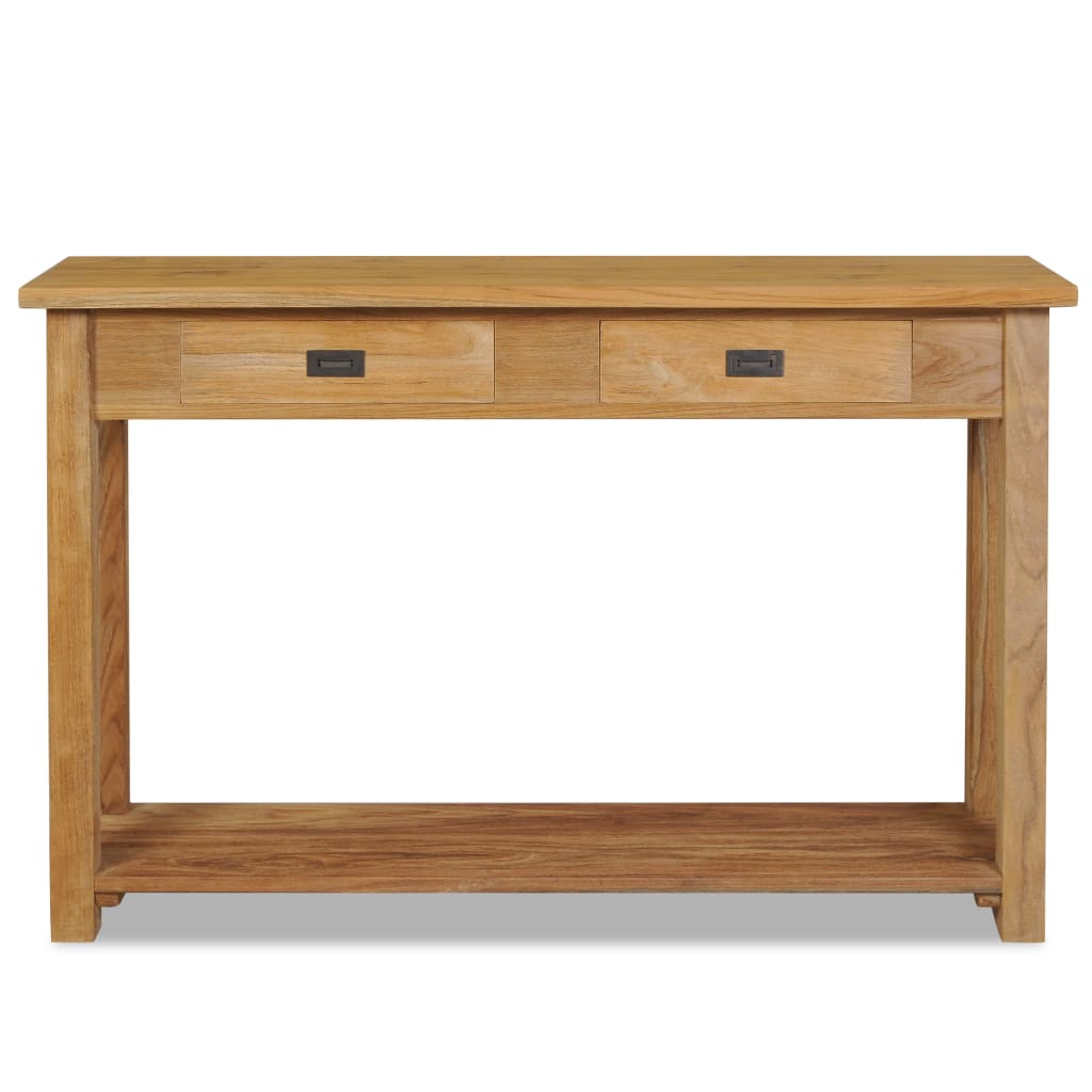 Konzolový Stolek Masivní Teak 120 X 30 X 80 Cm