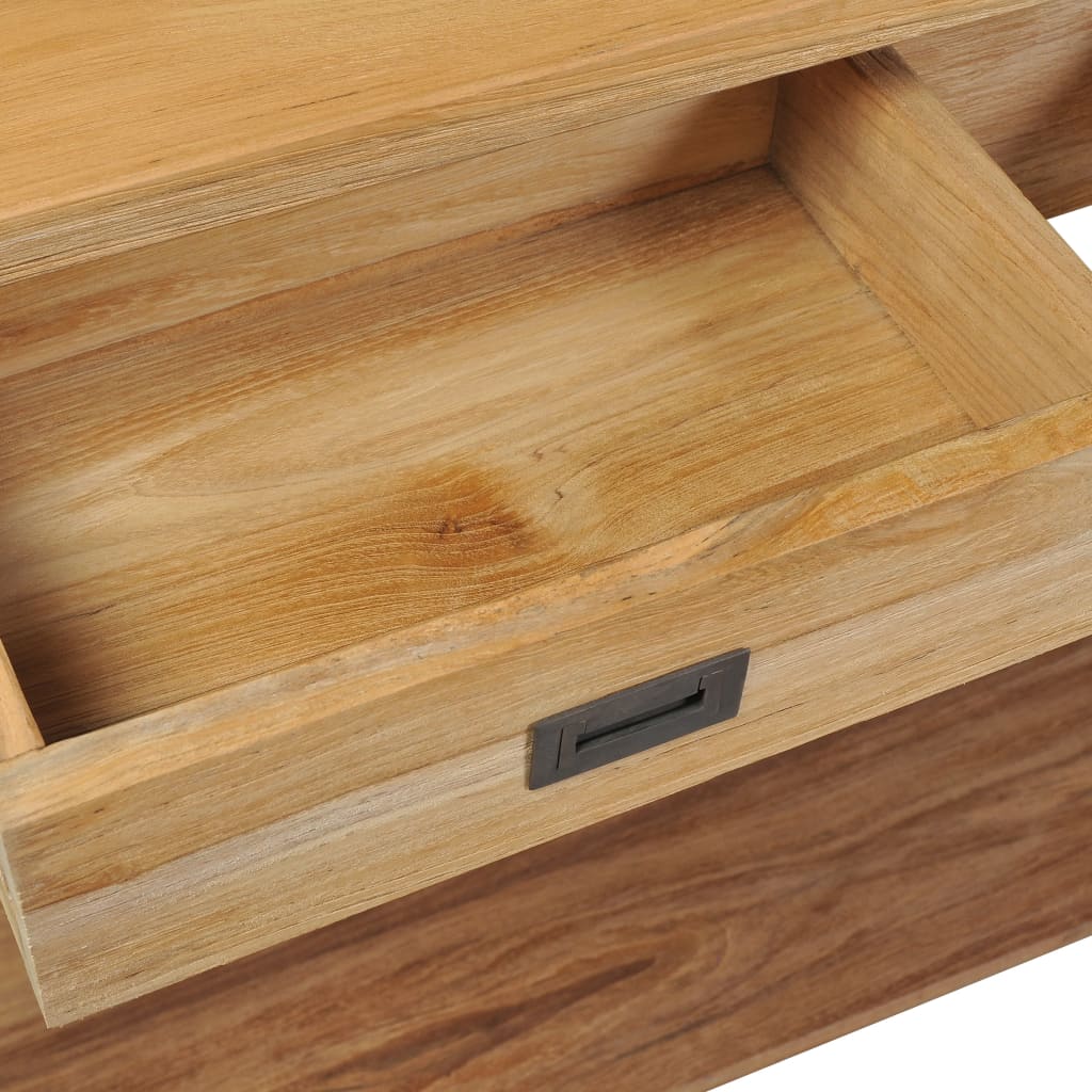 Konzolový Stolek Masivní Teak 120 X 30 X 80 Cm