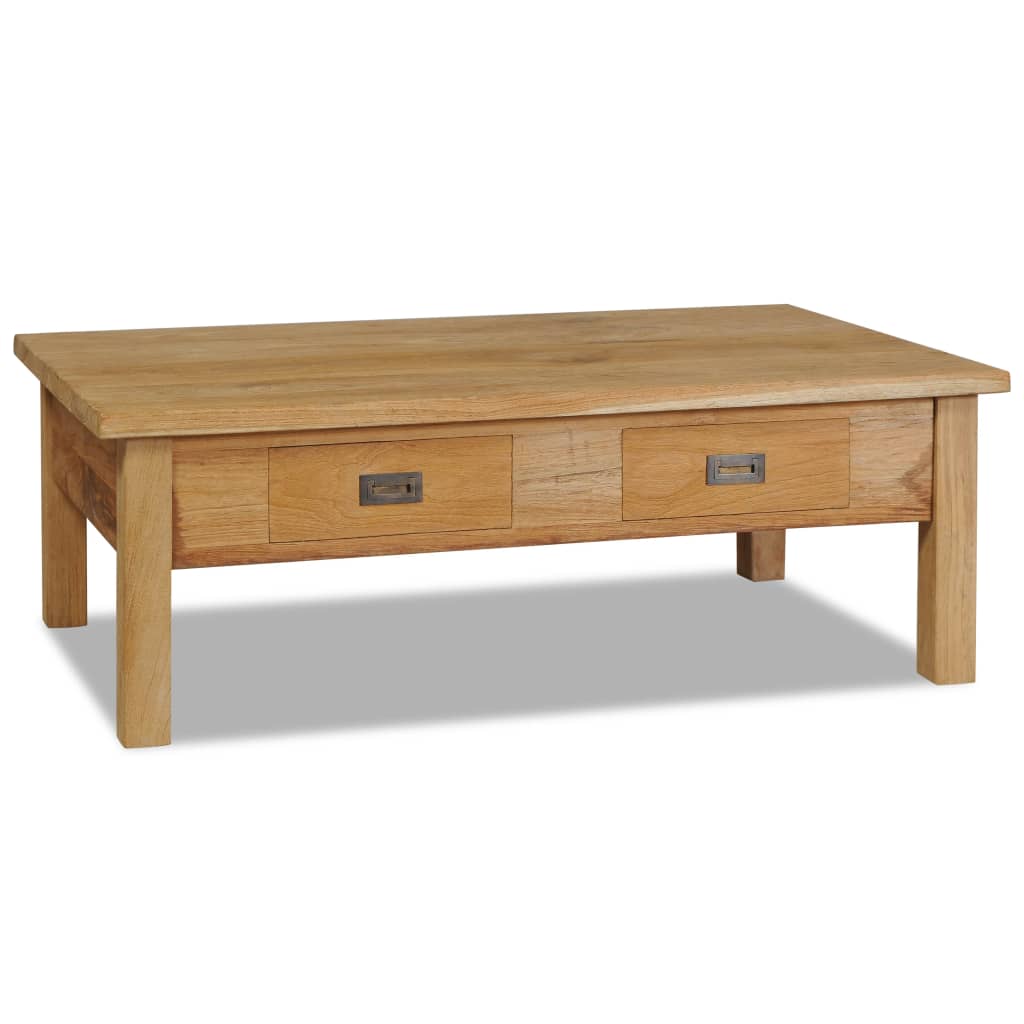 Konferenční Stolek Masivní Teak 100 X 60 X 35 Cm