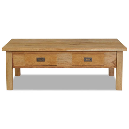 Konferenční Stolek Masivní Teak 100 X 60 X 35 Cm