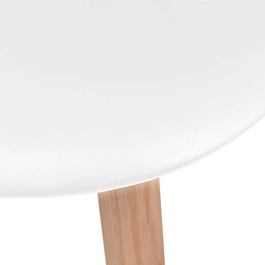 Jídelní Židle 2 Ks Bílé Plast