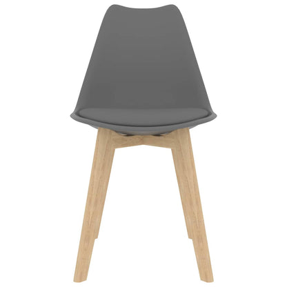 Jídelní Židle 2 Ks Šedé Plast