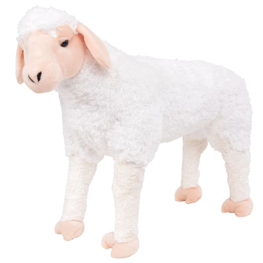Stojící plyšová hračka ovečka bílá XXL
