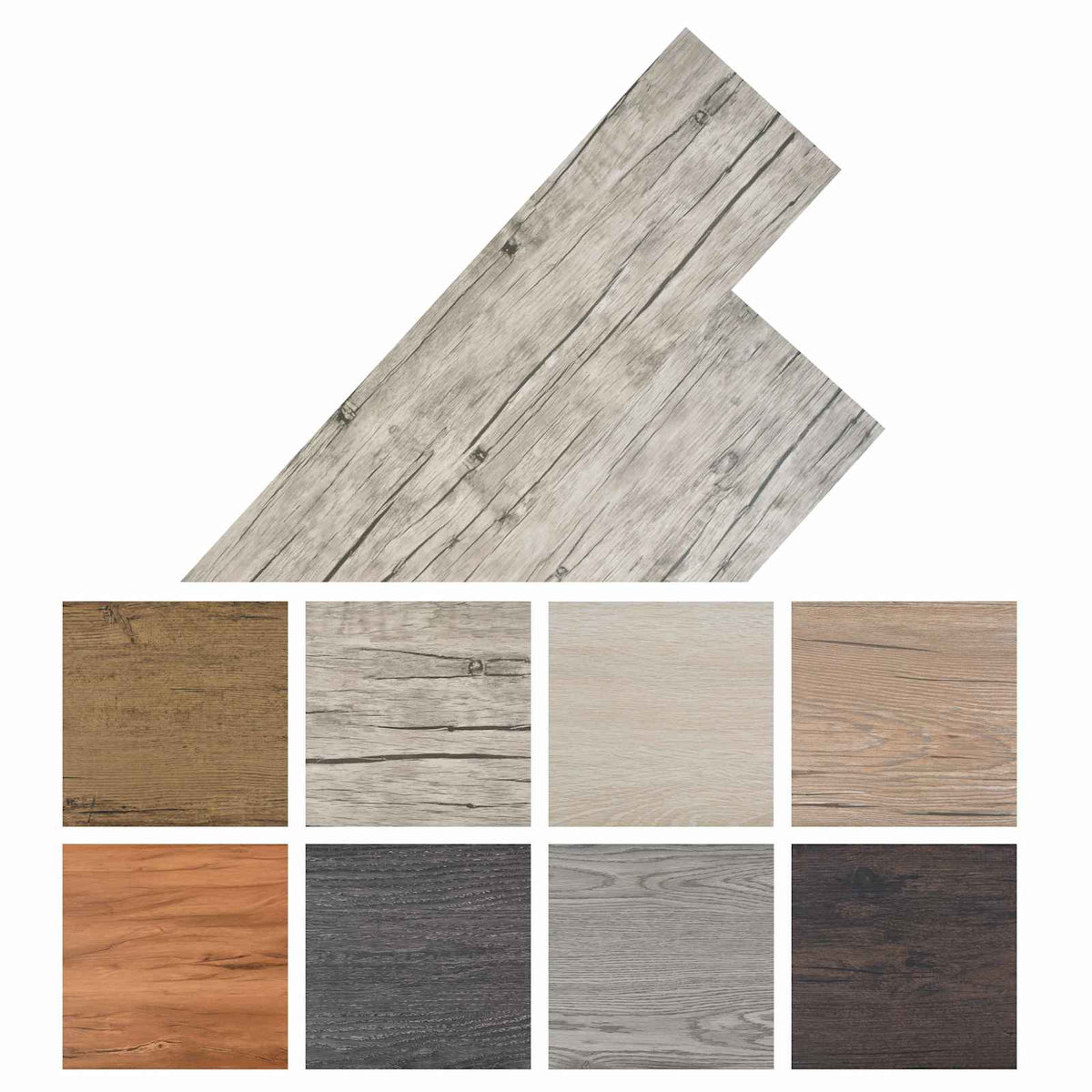 Podlahová Prkna 18 Pcs Šedý 5,26 M² Pvc