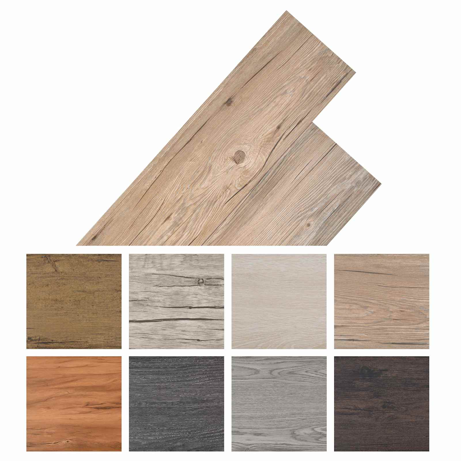Podlahová Prkna 18 Pcs Hnědá 5,26 M² Pvc