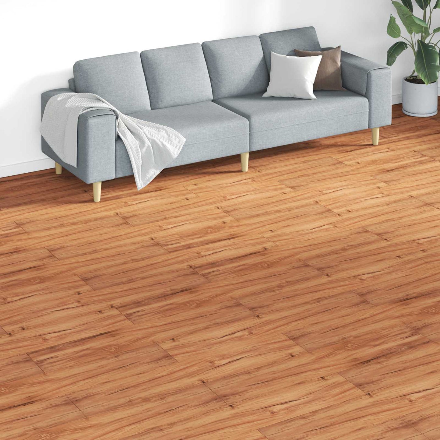 Podlahová Prkna 18 Pcs Hnědá 5,26 M² Pvc