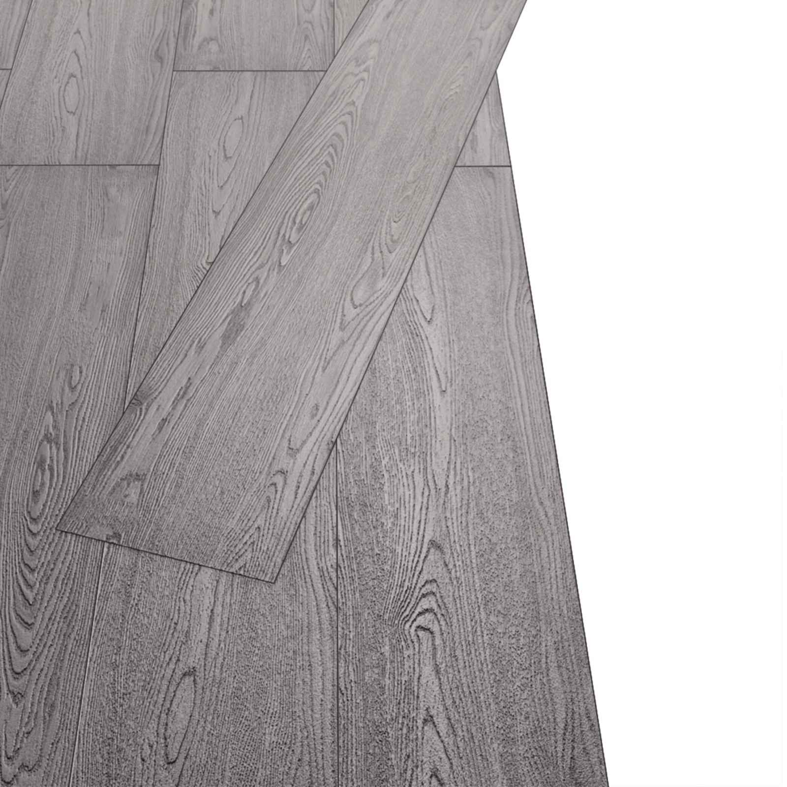 Podlahová Prkna 18 Pcs Tmavě Šedá 5,26 M² Pvc