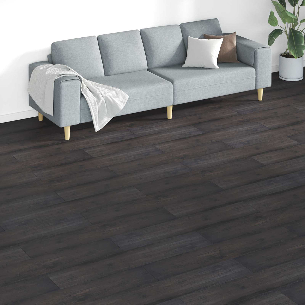 Podlahová Prkna 18 Pcs Tmavě Šedá 5,26 M² Pvc