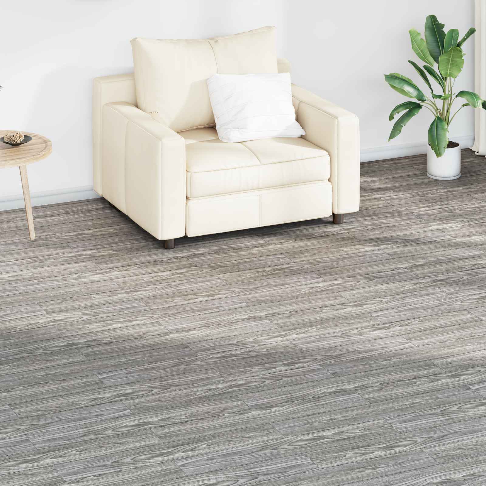 Podlahová Prkna 36 Pcs Tmavě Šedá 5,02 M² Pvc