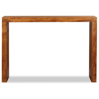 Konzolový Stolek Masivní Dřevo S Medovým Povrchem 110X40X76 Cm