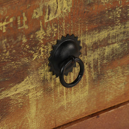 Psací Stůl Se Skříňkami Masivní Recyklované Dřevo 140X50X77 Cm