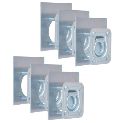 Upínací Oka Na Přívěs, 6 Ks, Pozinkovaná Ocel, 2000 Kg