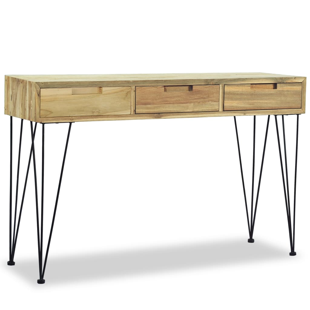 Odkládací Stolek, Masivní Teak, 120X35X76 Cm