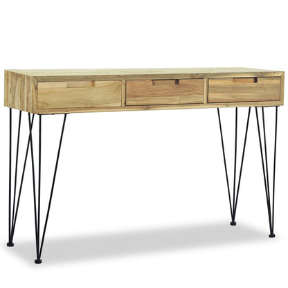 Odkládací Stolek, Masivní Teak, 120X35X76 Cm