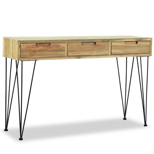 Odkládací Stolek, Masivní Teak, 120X35X76 Cm