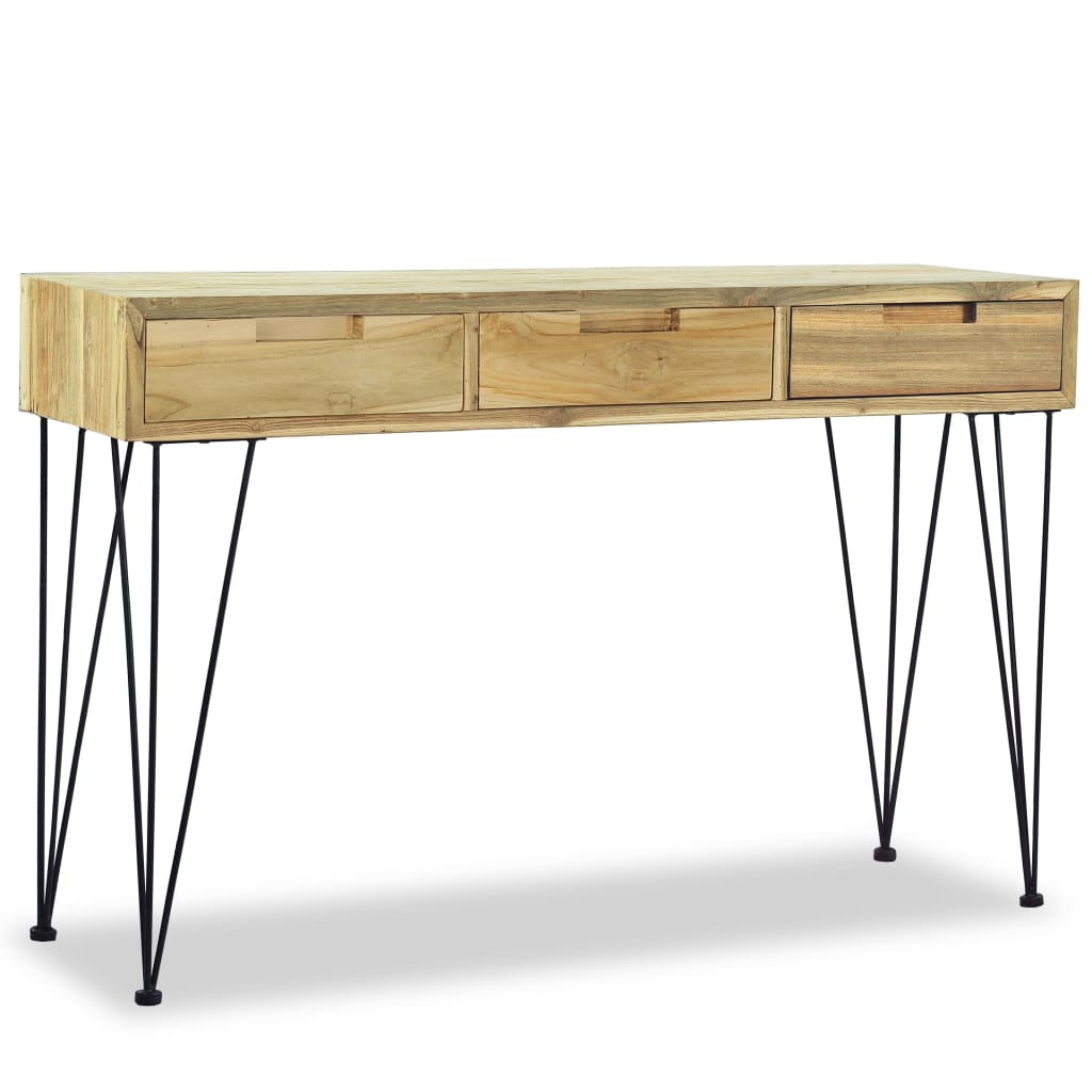 Odkládací Stolek, Masivní Teak, 120X35X76 Cm