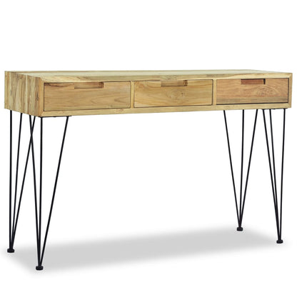 Odkládací Stolek, Masivní Teak, 120X35X76 Cm