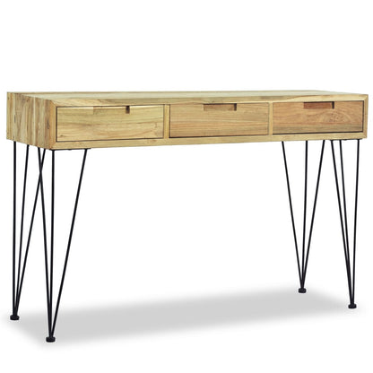 Odkládací Stolek, Masivní Teak, 120X35X76 Cm