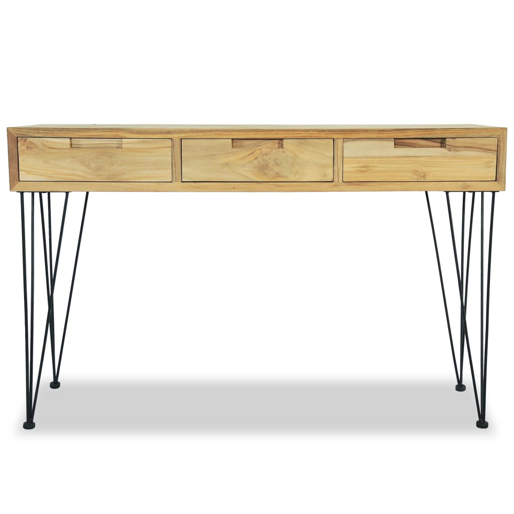 Odkládací Stolek, Masivní Teak, 120X35X76 Cm