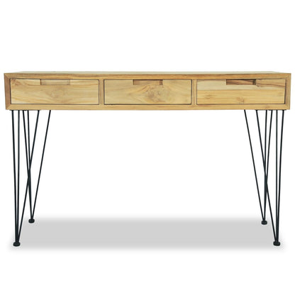 Odkládací Stolek, Masivní Teak, 120X35X76 Cm