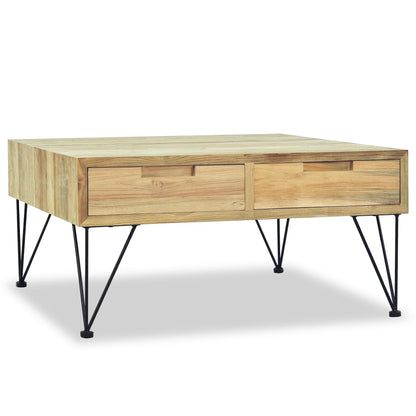 Konferenční Stolek, Masivní Teak, 80X80X40 Cm