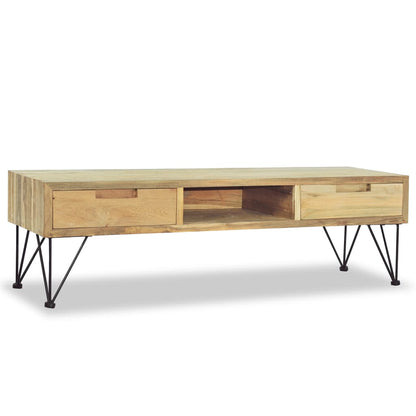 Tv Stolek 120 X 35 X 35 Cm Masivní Teak