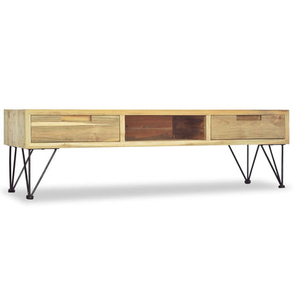 Tv Stolek 120 X 35 X 35 Cm Masivní Teak