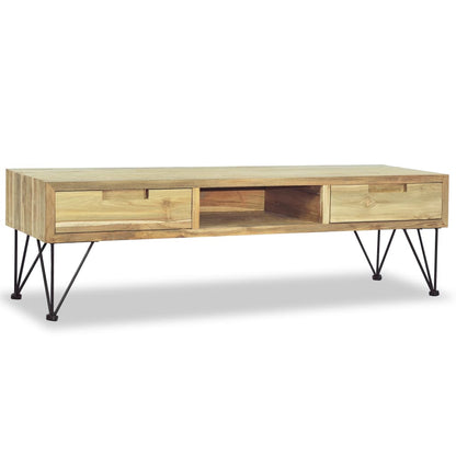 Tv Stolek 120 X 35 X 35 Cm Masivní Teak