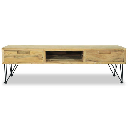 Tv Stolek 120 X 35 X 35 Cm Masivní Teak