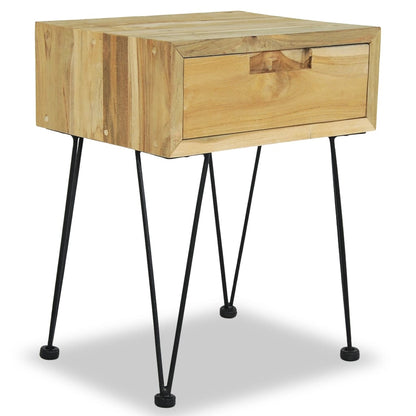 Noční Stolek 40 X 30 X 50 Cm Masivní Teak