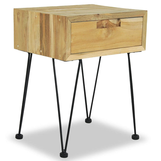 Noční Stolek 40 X 30 X 50 Cm Masivní Teak