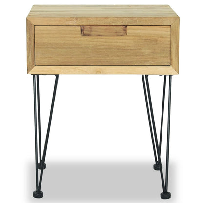 Noční Stolek 40 X 30 X 50 Cm Masivní Teak