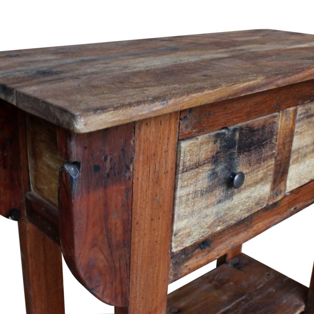 Konferenční Stolek Směs Recyklovaného Dřeva 80 X 35 X 80 Cm