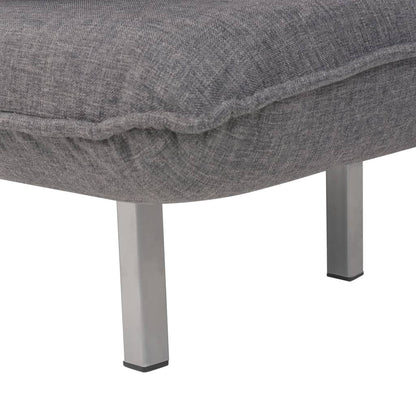 Otočné Křeslo Rozkládací Tmavě Šedé Textil