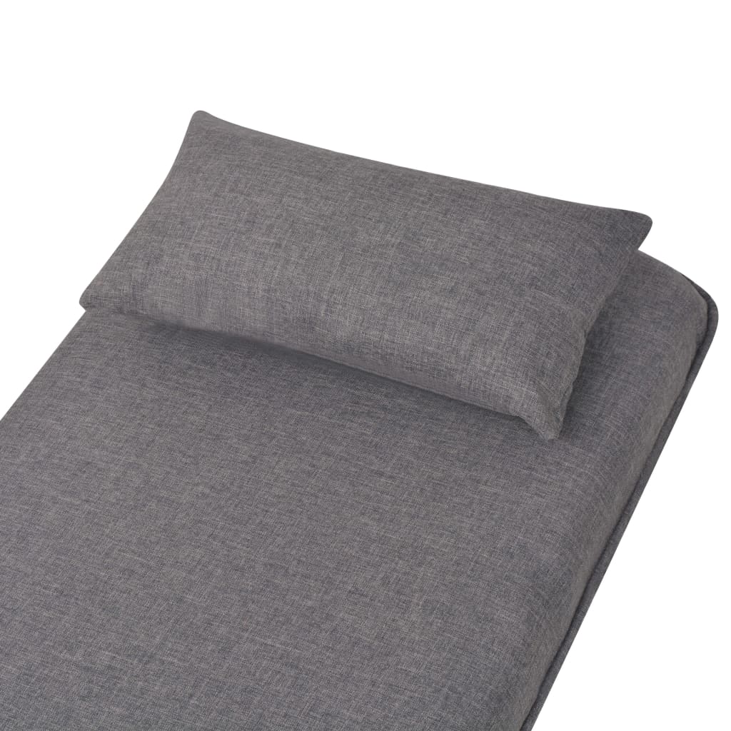 Otočné Křeslo Rozkládací Tmavě Šedé Textil