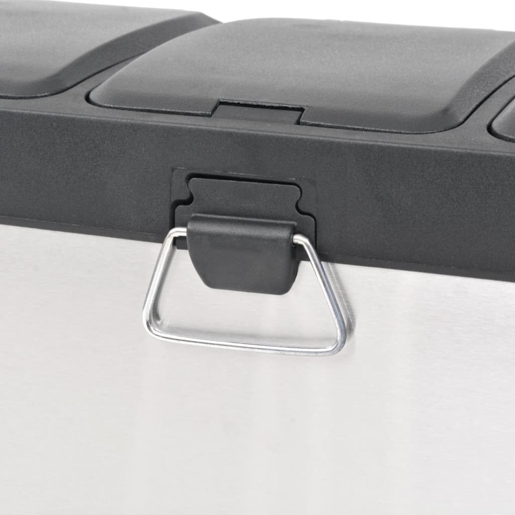 Odpadkový Koš Na Tříděný Odpad Nerezový 24 L