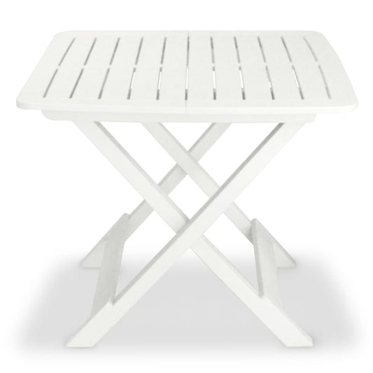3Dílný Skládací Bistro Set Plastový Bílý